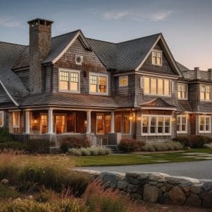 Beautiful Shingle-style home with ocean views